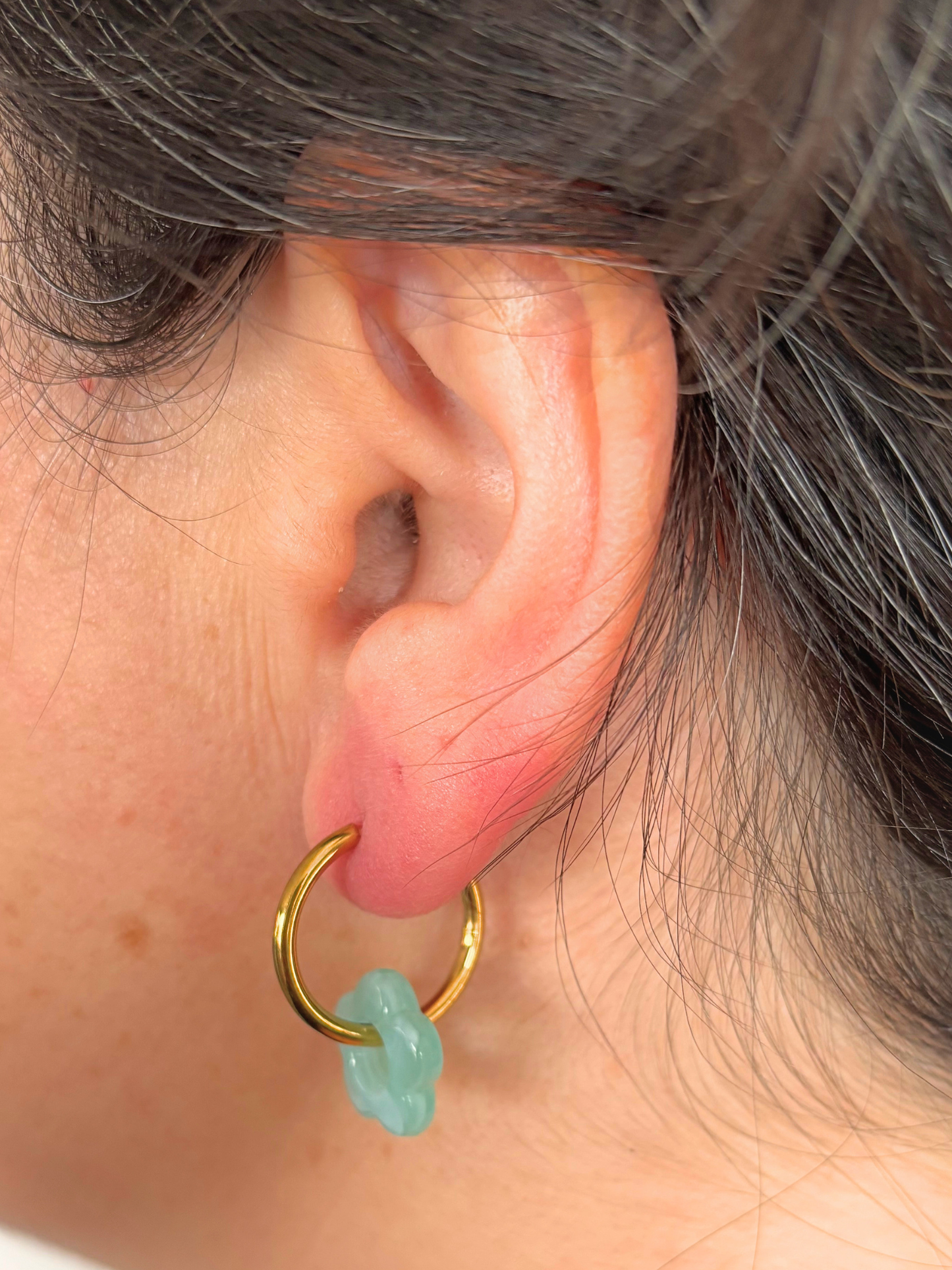 Bar à créoles BOUCLES D’OREILLES - Doré
