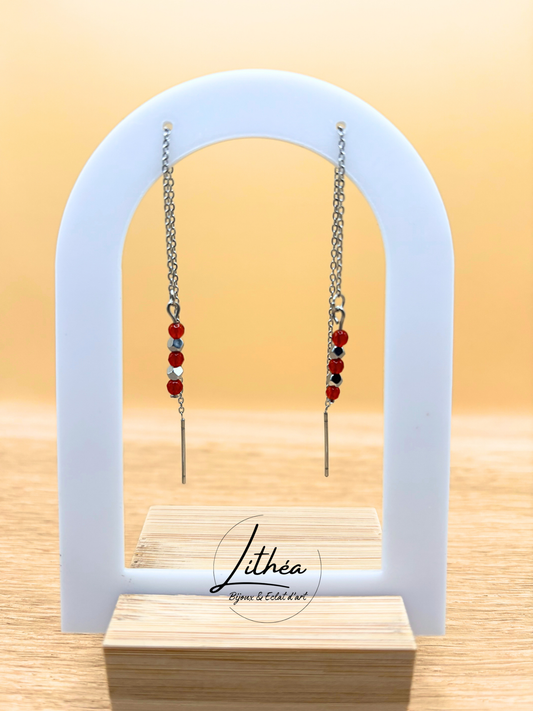 Boucles d'oreilles Elisa Argenté