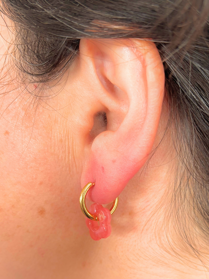 Bar à créoles BOUCLES D’OREILLES  - Doré