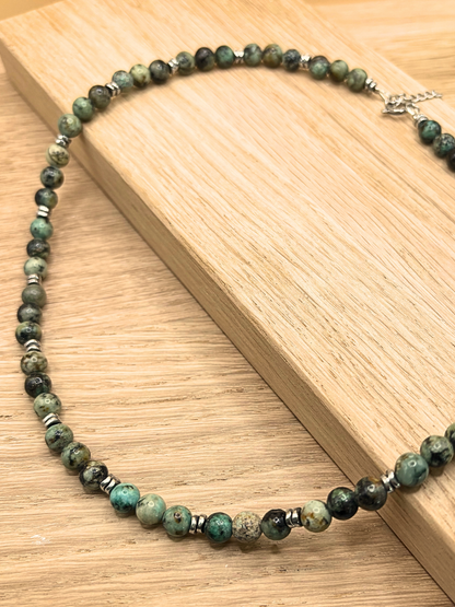 Collier Gaïa argenté