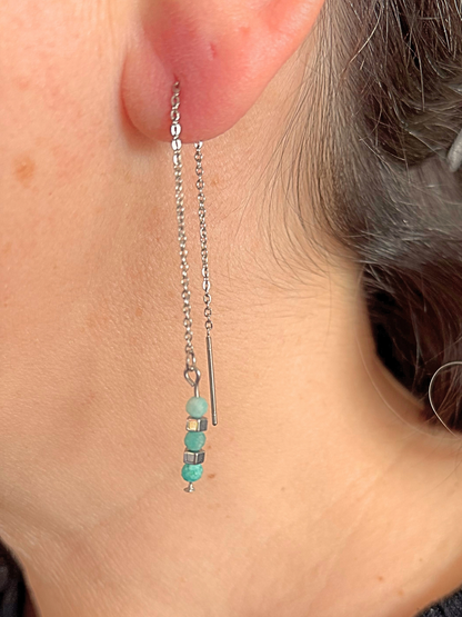 Boucles d'oreilles Elisa Argenté