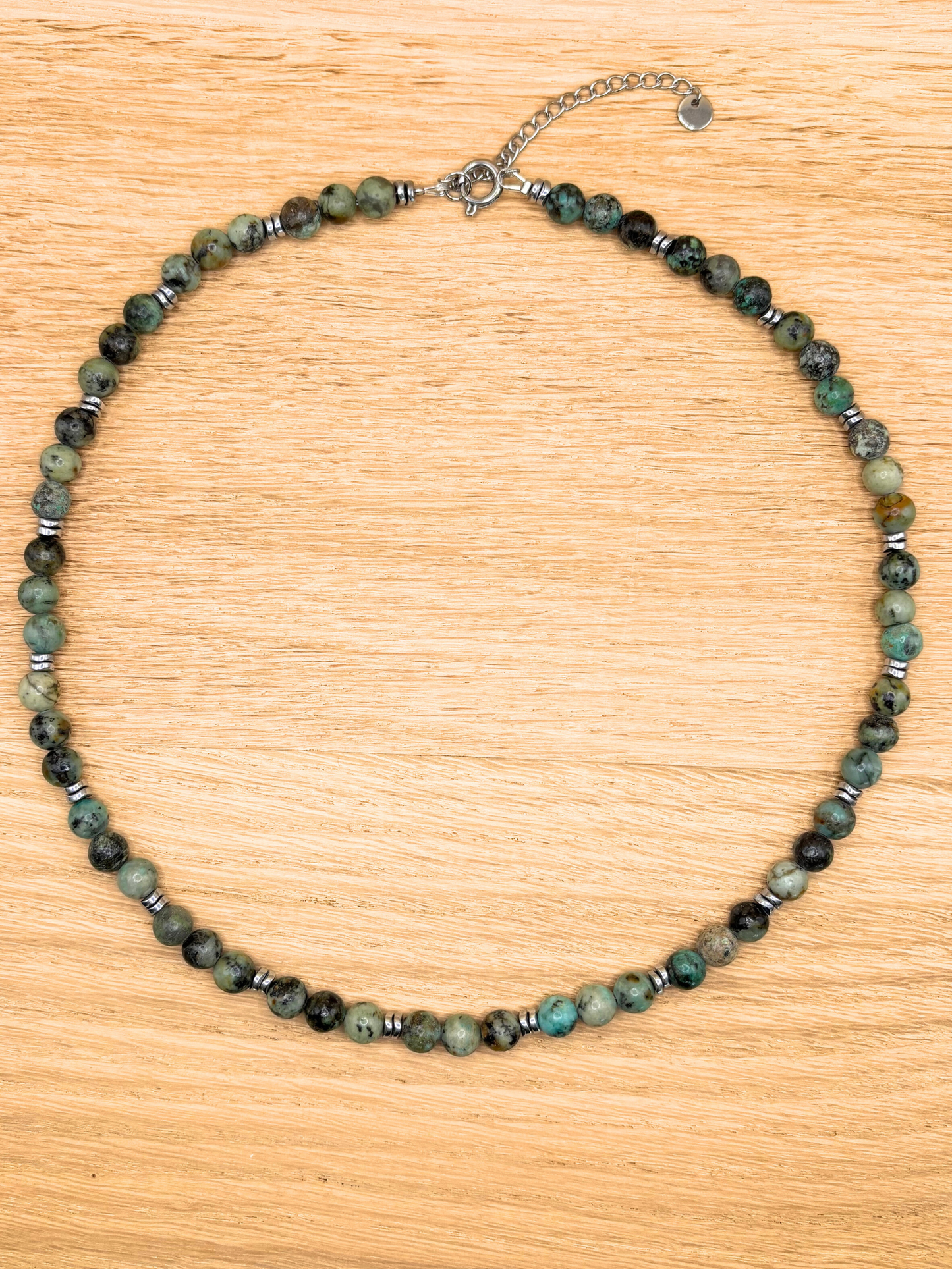 Collier Gaïa argenté