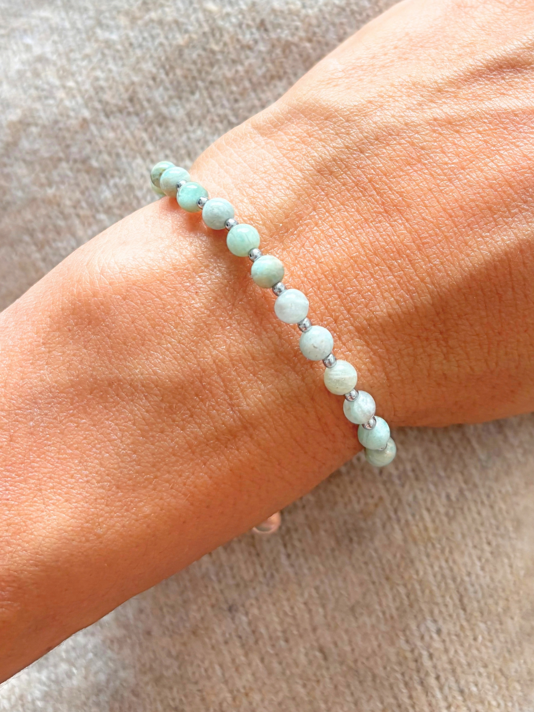 Bracelet CLEA Amazonite - Doré/Argenté