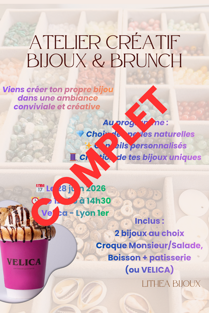 COMPLET - 28 juin 2026 - BRUNCH & Atelier Perles Naturelles