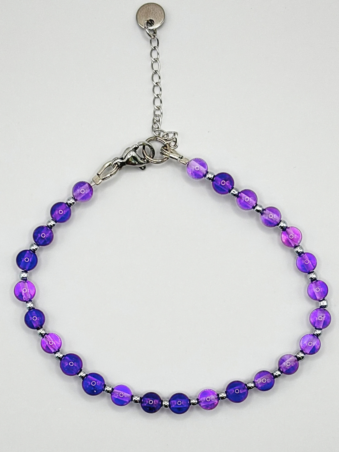 Bracelet CLEA Améthyste - Doré/Argenté