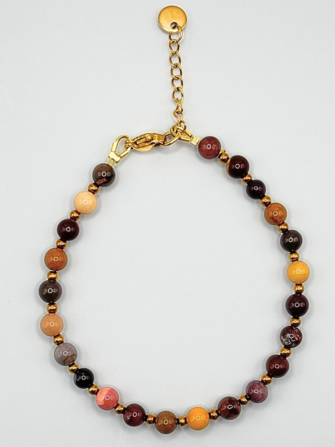 Bracelet CLEA Mookaite - Doré/Argenté