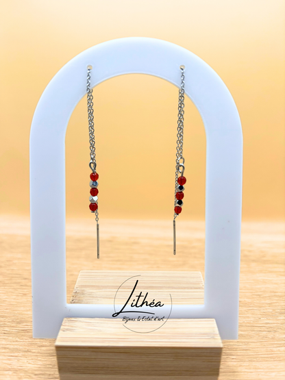 Boucles d'oreilles Elisa Argenté