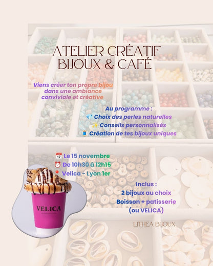 LYON - 15 novembre 2026 - CAFE GOURMAND & Atelier Perles Naturelles