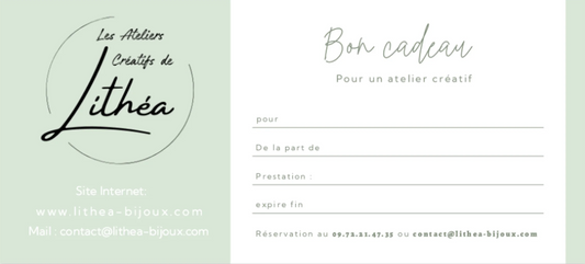 Carte Cadeau Les ateliers de LITHEA